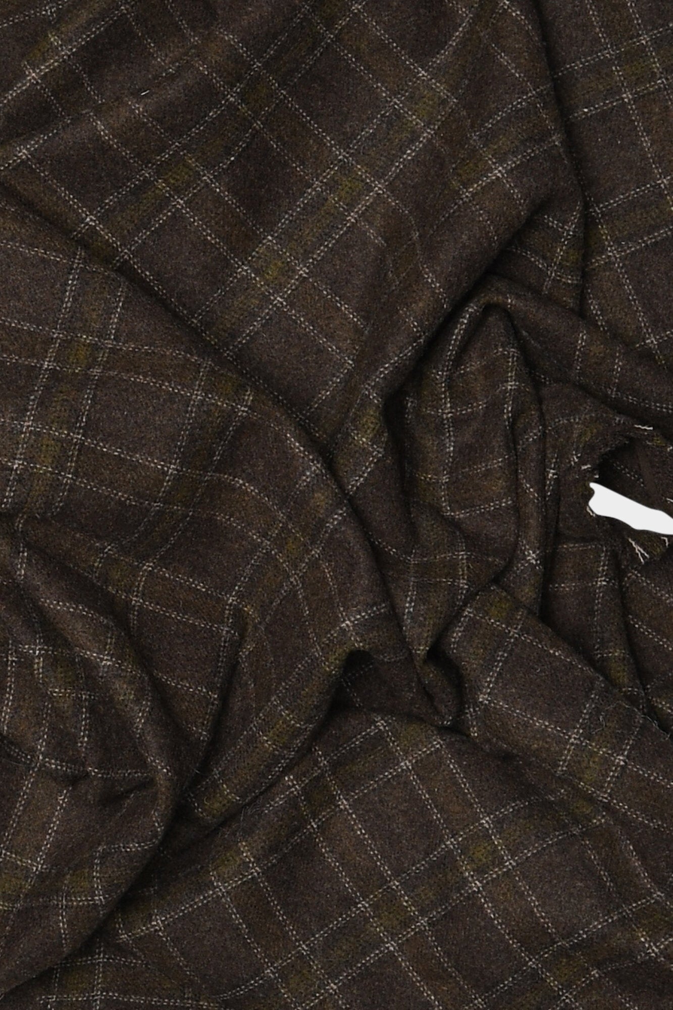 Zia Flanello uldtørklæde - Brown Check